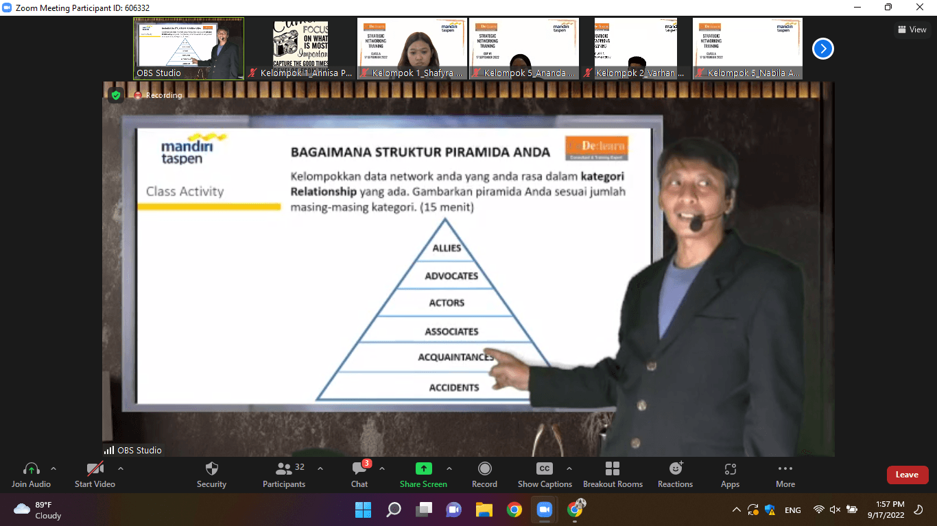 Sesi training online